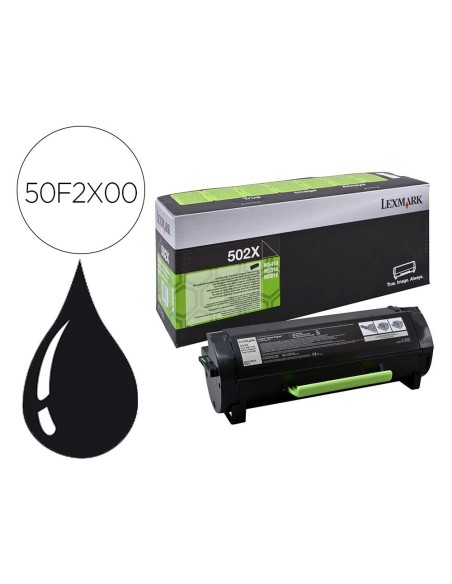 TONER LEXMARK 502XáMS410 / MS510 / MS610 NEGRO 10000 PAGINAS