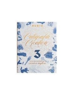LIBRO DE CALIGRAFIA RUBIO CREATIVA 3 MANUAL PARA ENAMORADOS DE LA CURSIVA INGLESA 120 PAGINAS TAPA DURA