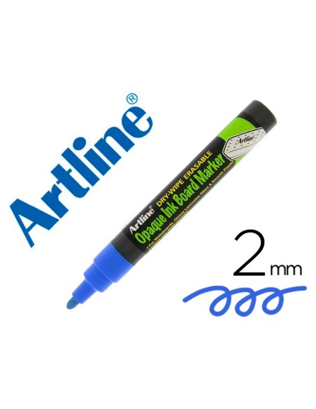 ROTULADOR ARTLINE PIZARRA EPD-4 COLOR AZUL OPAQUE INK BOARD PUNTA REDONDA 2 MM