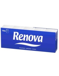 PAÑUELOS DE PAPEL RENOVA PACK DE 10 PAQUETES