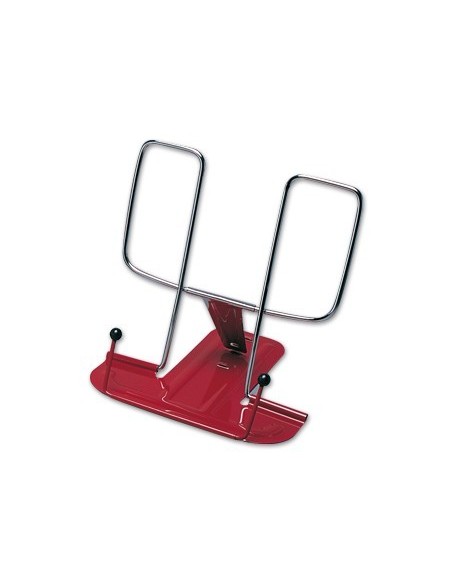 ATRIL LIDERPAPEL BASE METALICA ANGULO AJUSTABLE SOPORTE PARTEPOSTERIOR 195X235 MM COLOR ROJO