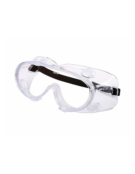 GAFAS DE PROTECCION PANORAMICAS MONTURA FLEXIBLE COLOR TRANSPARENTE CERTIFICADO CE