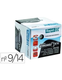 GRAPAS RAPID SUPER STRONG GALVANIZADAS N. 9/14 CAJA DE 5000 UNIDADES