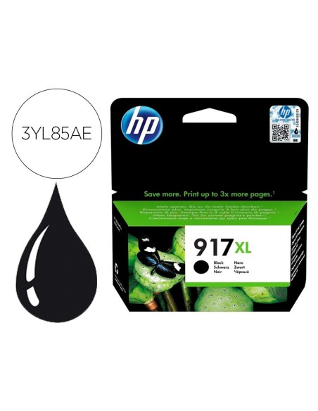 INK-JET HP 917 XL OFFICEJET PRO 8020 / 8022 / 8023 / 8024 / 8025 NEGRO 1.500 PAG