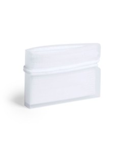 PORTAMASCARILLA POLIPROPILENO DE BOLSILLO COLOR BLANCO 8,5X6 CM