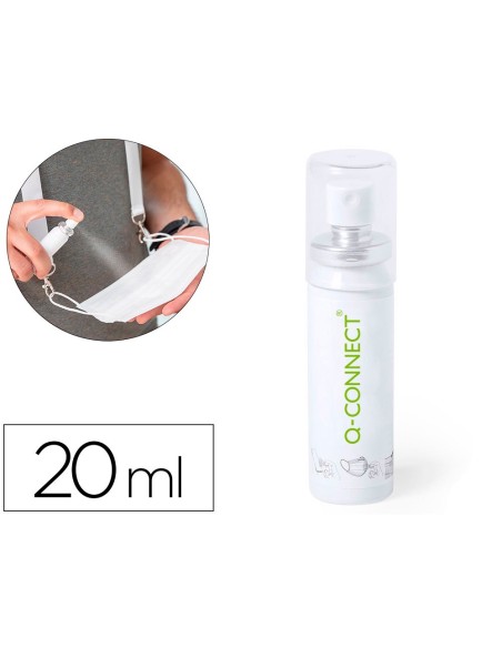 SPRAY HIGIENIZANTE Q-CONNECT PARA LIMPIEZA Y DESINFECCION BOTE DE 20 ML