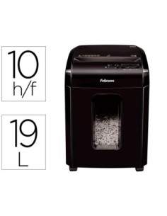 DESTRUCTORA DE DOCUMENTOS FELLOWES 10M CAPACIDAD DE CORTE 10 H SEGURIDAD P5 DESTRUYE GRAPAS Y TARJETAS DE
