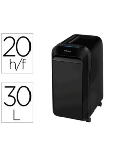 DESTRUCTORA DE DOCUMENTOS FELLOWES LX-220 CAPACIDAD DE CORTE 20 H SEGURIDAD P4 DESTRUYE GRAPAS CLIPS Y
