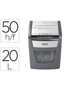DESTRUCTORA DE DOCUMENTOS REXEL OPTIMUM AUTOFEED+ 50X EU CAPACIDAD DE CORTE 50 HOJAS DESTRUYE GRAPAS Y CLIPS