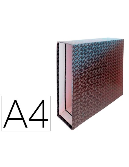 CAJA ARCHIVADOR DE PALANCA CARTON FORRADO ELBA DIN A4 LOMO 85 MM NEGRO