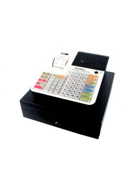 REGISTRADORA ECR SAMPOS ER-60 BLANCA 28 DEPARTAMENTOS DISPLAY VFD ANTIREFLEJOS CONFORME NORMATIVA FACTURA