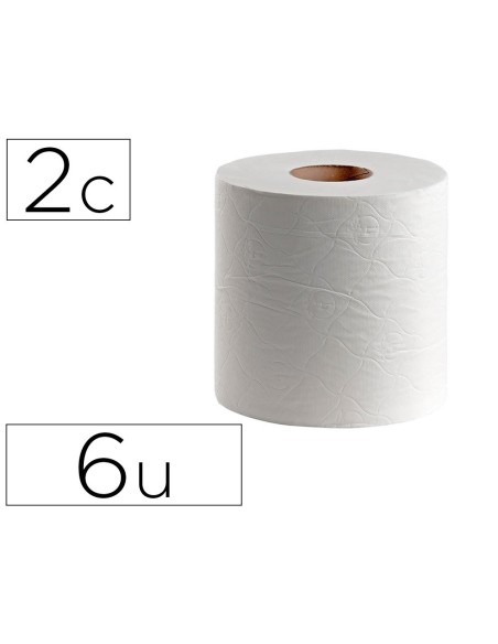 PAPEL SECAMANOS DAHI 2 CAPAS CELULOSA GOFRADA 195 MM X 145 MT PAQUETE DE 6 ROLLOS