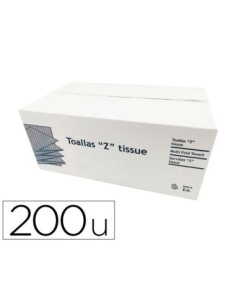 TOALLA DE PAPEL SECAMANOS DAHI Z ECOPASTA 2 CAPAS CAJA CON 20 PAQUETES DE 200 UNIDADES