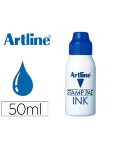 TINTA TAMPON ARTLINE AZUL FRASCO DE 50 CC