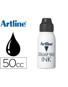 TINTA TAMPON ARTLINE NEGRA FRASCO DE 50 CC